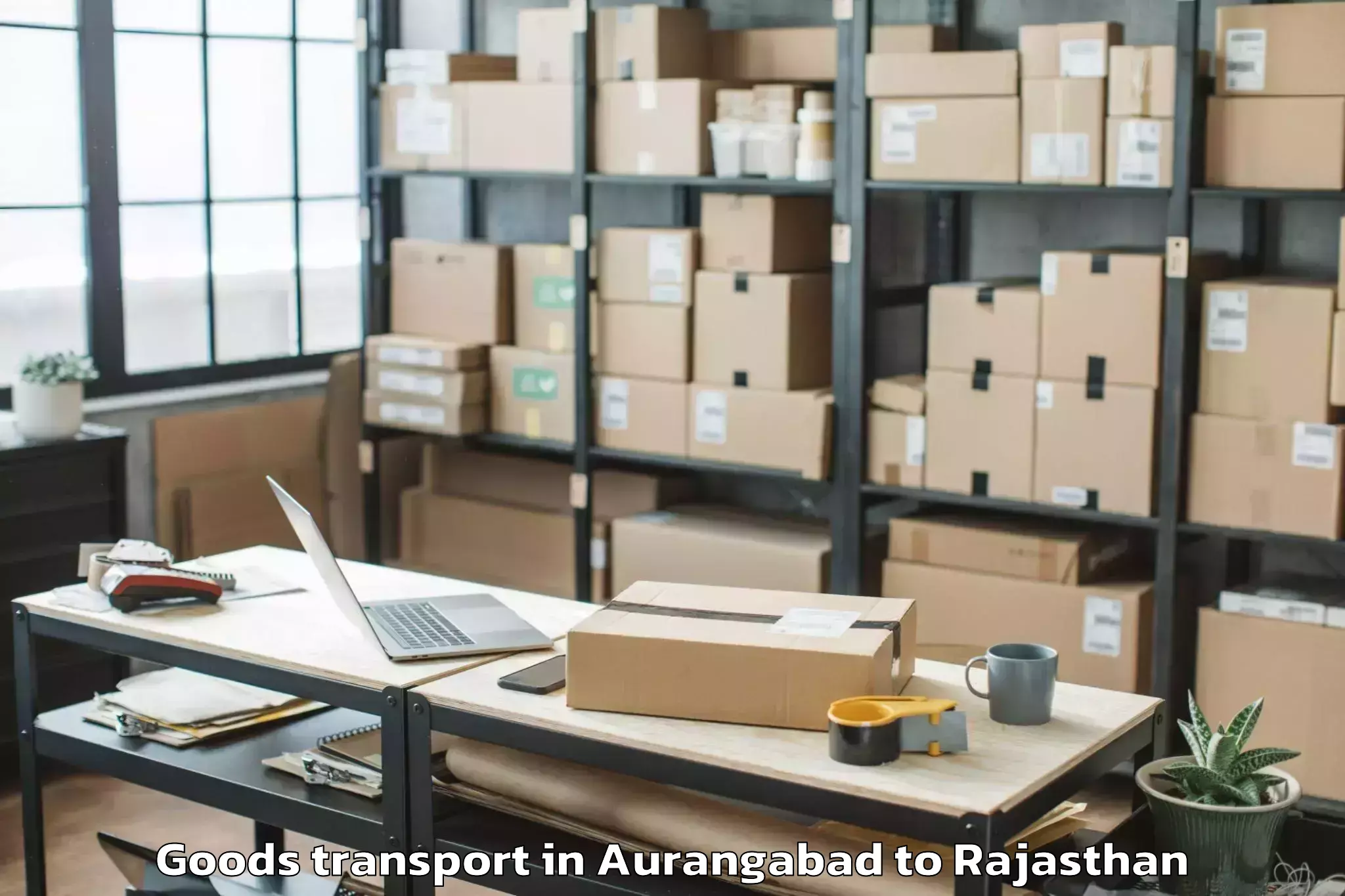 Easy Aurangabad to Borkhera Goods Transport Booking